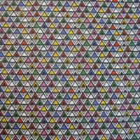 11,00 EUR/m Stoff - Baumwolle retro, kleine Dreiecke bunt / Gummy Bild 3