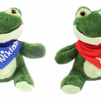 Kuscheltier Frosch grün 14,5cm mit Namen am Halstuch - Personalisierte Schmusetiere für Jungen und Mädchen Bild 1