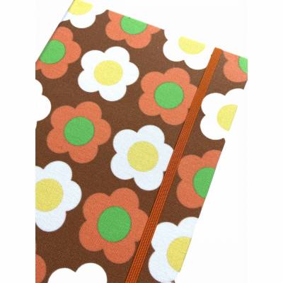 Notizbuch "Retro, Darling!" Blumen Retro Fan floral Geschenk Geschenkidee