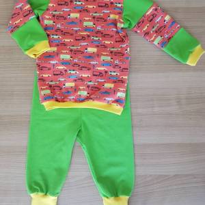 Baby Set / Schlafanzug für Jungen in Größe 62/68, Handarbeit, neu und ungetragen Bild 2