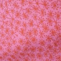 Strickstoff, Jaquard von lillestoff mit Pusteblumen, pink/orange, 0,5 x 1,40 m Bild 1
