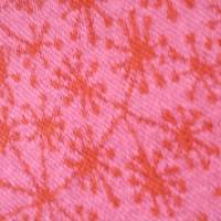 Strickstoff, Jaquard von lillestoff mit Pusteblumen, pink/orange, 0,5 x 1,40 m Bild 2