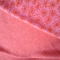 Strickstoff, Jaquard von lillestoff mit Pusteblumen, pink/orange, 0,5 x 1,40 m Bild 3