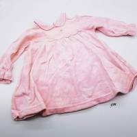 Vintage, Baby-Kleidchen, Größe 68, Schiesser tausendsassa, Samtkleid für Mädchen mit Kragen, rosa, Bild 1
