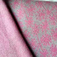 Strickstoff, Jaquard von lillestoff mit Pusteblumen, grau/pink, 0,5 x 1,40 m Bild 2