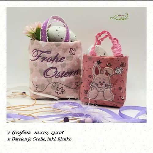 ITH Stickdatei Ostertasche Set klein