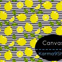 0,5m Canvas Happy Zitronen Bild 1