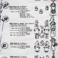 SCHNITTMUSTER TUCH Bio-Baumwolle-Batist, Schnittbögen 1960er Jahre, XXL-Tuch Bild 6