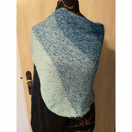 Schal handgestrickt 135x43cm