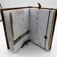 Notizbuch im Scrapbook-Style Hardcover Sammelbuch Album A6 (15x10,5x2cm) handgemacht Bild 7