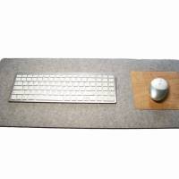 Unterlage für Schreibtisch mit Mauspad Tischauflage Handmade Merino Wollfilz Filz Kork Farb- und Größenauswahl Bild 2