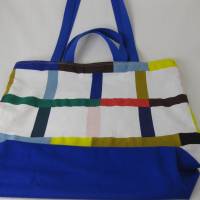 Stofftasche aus Baumwolle mit vier Henkeln für Einkauf und Freizeit Bild 2