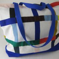 Stofftasche aus Baumwolle mit vier Henkeln für Einkauf und Freizeit Bild 3