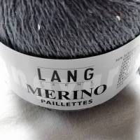 25g Lang Yarns Merino Paillettes, Fb. 23/grau oder Fb. 35/marine, Lacegarn Bild 2