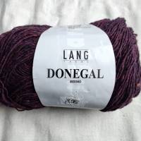 50g Lang Yarns Donegal, Fb. 64, dunkellila, Tweed Bild 2