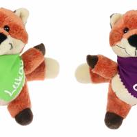 Kuscheltier Fuchs braun 15,5cm mit Namen am Halstuch - Personalisierte Schmusetiere für Jungen und Mädchen Bild 1