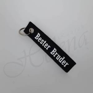 Personalisierter Schlüsselanhänger aus Filz in schwarz mit z. B.  "Opa 2023", "bester Papa", Vatertag Bild 3