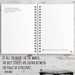 USA Reisetagebuch zum selberschreiben / als Abschiedsgeschenk - DIN A5 mit interaktiven Aufgaben & Reise-Zitaten Bild 7