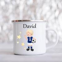 Personalisierte Tasse mit Namen Fußballer Bild 1