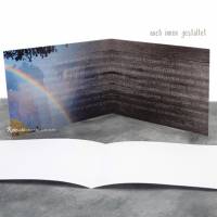 Einladungskarte Konfirmation, Kommunion oder Firmung "Regenbogen" in Holzoptik Bild 6
