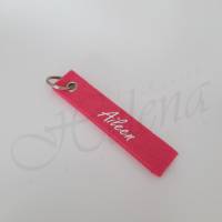 Personalisierter Schlüsselanhänger aus Filz mit Wunschtext, einseitig Bild 4