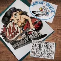 Rockabilly Girl,  Vintage-Sticker Bild 1