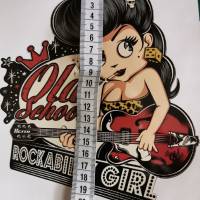 Rockabilly Girl,  Vintage-Sticker Bild 4