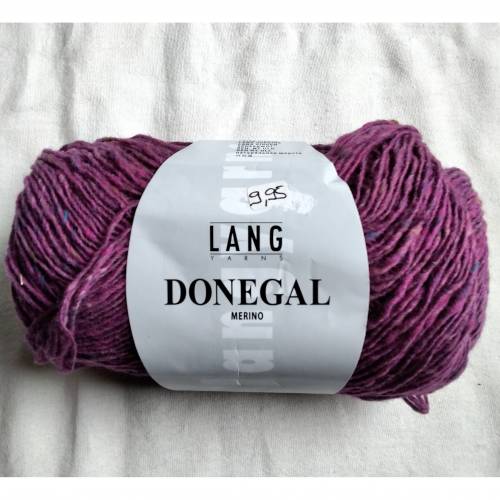 50g Lang Yarns Donegal, Fb. 65 pink/lila, Tweed