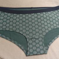 MoodySous Damen-Hipster Unterhose "Umbrella grün" Blümchen Blumen aus Jersey Größen 34-44 Bild 1