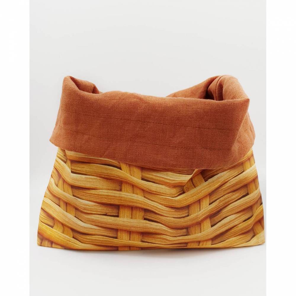 Brötchenbeutel, Brotbeutel, Brötchenkorb, Leinen