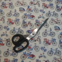 12,00 EUR/m Stoff Baumwolle Fahrrad, Bicycle, Fahrräder / blau, rot auf weiß Bild 7