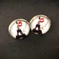 Set Edelstahl Motiv Eiffelturm Paris (Ohrstecker+Kette mit Anhänger) Bild 4