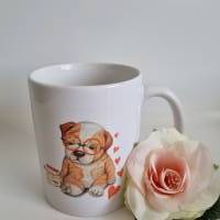 Tasse mit süßem Hundemotiv Bild 2
