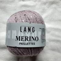 25g Lang Yarns Merino Paillettes, Fb. 09/rosa oder Fb. 48/altrosa Lacegarn Bild 1