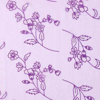 Deko-Stoff  Glimmer-Blumen Lila