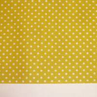 8,60 EUR/m Baumwolle - Punkte weiß auf gelb / Senfgelb / Senf / New mustard, 2mm Bild 2