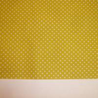 8,60 EUR/m Baumwolle - Punkte weiß auf gelb / Senfgelb / Senf / New mustard, 2mm Bild 4