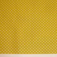 8,60 EUR/m Baumwolle - Punkte weiß auf gelb / Senfgelb / Senf / New mustard, 2mm Bild 6