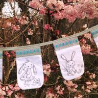 Digitale Stickserie Janeas World Kritzelhasen 10x10 - 13x18 cm (4x4-5x7") Stickrahmen Bild 5