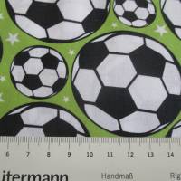 Baumwollstoff Kim Fußball, hellgrün Oeko-Tex Standard 100(1m /10,00€) Bild 4