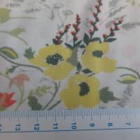 Viskose leichter Frühlings-/ Sommerstoff Blumenwiese weiß (1m/8,-€) Bild 3