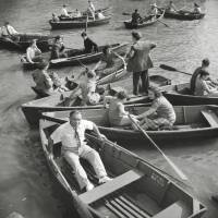 New York Central Park 1942 - Ruderboote KUNSTDRUCK, Poster, schwarz Weiß  Fotografie, Vintage Art,  Fineart Print, Kunst Bild 2