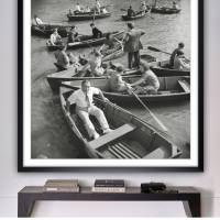 New York Central Park 1942 - Ruderboote KUNSTDRUCK, Poster, schwarz Weiß  Fotografie, Vintage Art,  Fineart Print, Kunst Bild 4