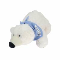 Kuscheltier Eisbär 20cm weiß mit Namen am Halstuch - Personalisierte Schmusetiere für Jungen und Mädchen Bild 3