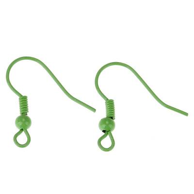 20 Stück / Ohrhaken / 19*19 mm / grün / P1-0504