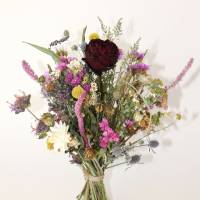 BIO Trockenblumenstrauß NACHHALTIG UMWELTSCHONEND ca. 30cm hoch *organic dried flowers (Demeter, Rosen von Bioland) Bild 1