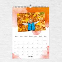 Fotokalender Bastelkalender Watercolor mit Feiertagen 2024 Bild 5