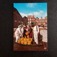 vintage, Postkarte, Ansichtskarte, Kaasmarkt Alkmaar, Holland, Käsemarkt Bild 1
