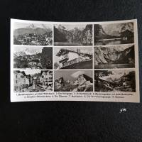 vintage, Postkarte, Ansichtskarte, Berchtesgaden 9 Fotokarten auf einer, ca. 40/50er Jahre, Bild 1