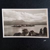 vintage, Postkarte, Ansichtskarte, Fraueninsel im Chiemsee, ca. 40/50er Jahre, Bild 1